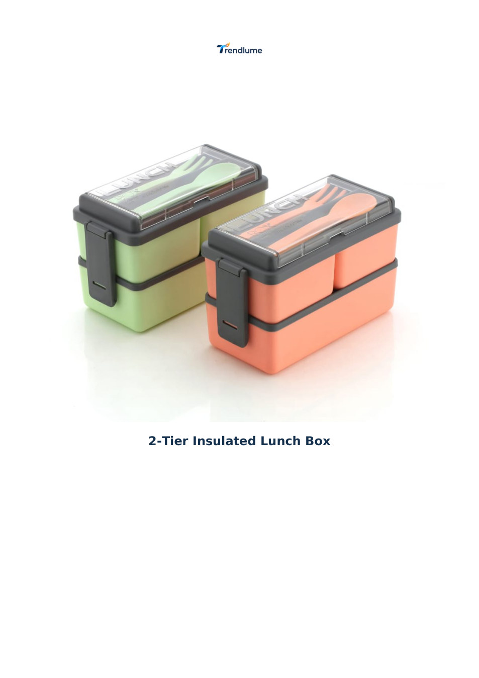 2-Tier Insulated Lunch Box