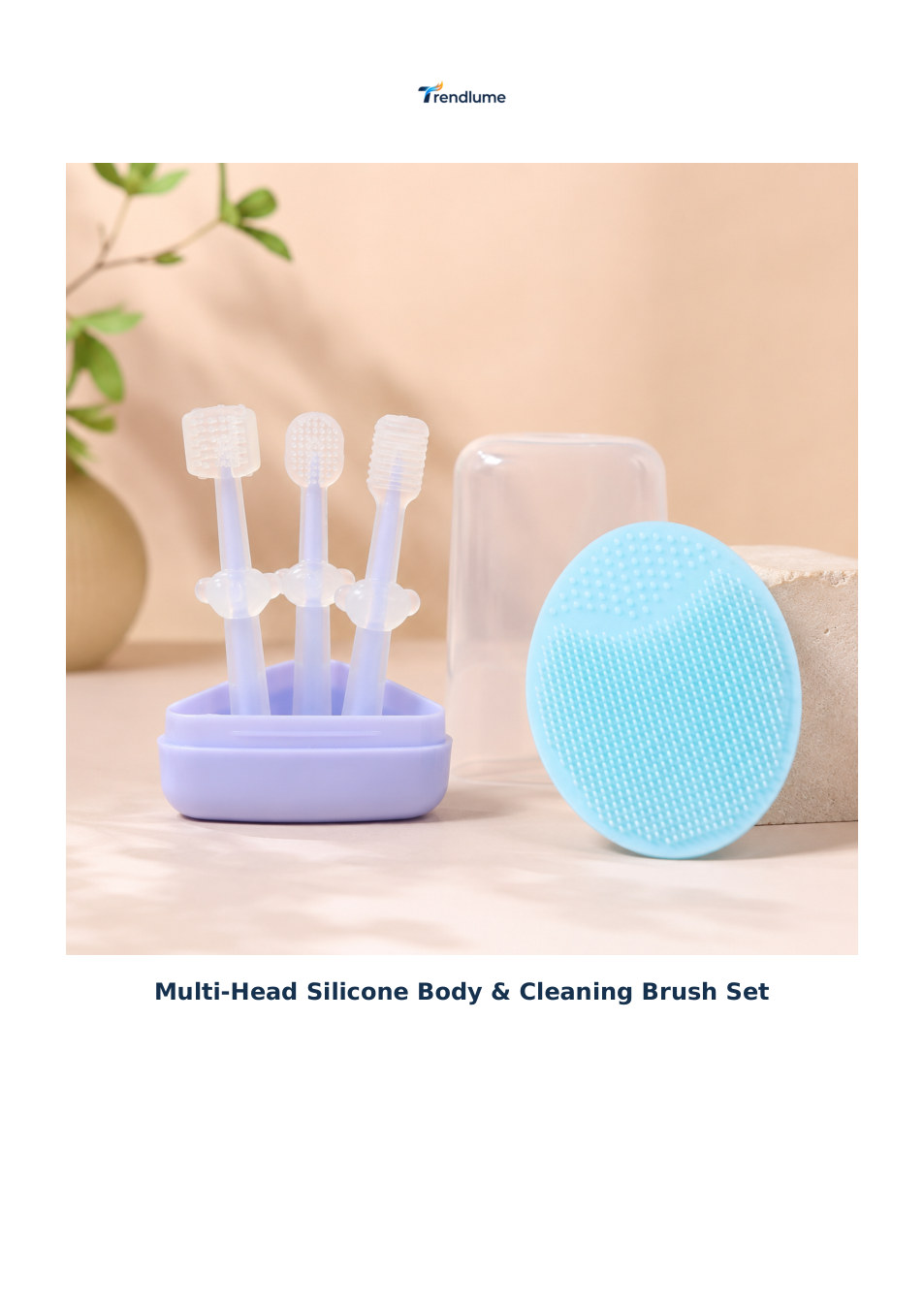Multi-Head Silicone Body & Cleaning Brush Set