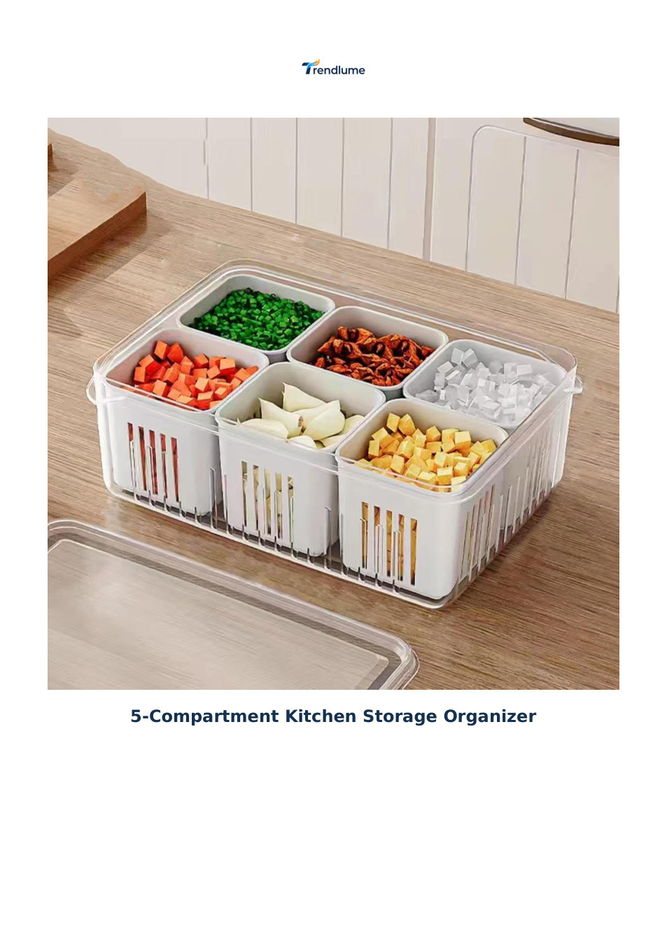 5-Compartment Kitchen Storage Organizer