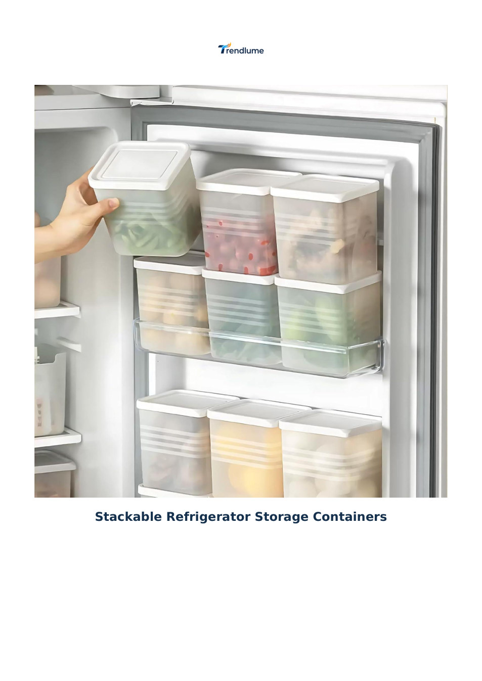 Stackable Refrigerator Storage Containers